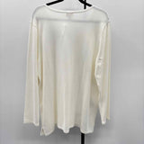 Chico's Women's Size XL Ivory Beaded Sweater
