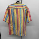 Tommy Bahama Men's Size L Yellow Striped Short Sleeve Shirt