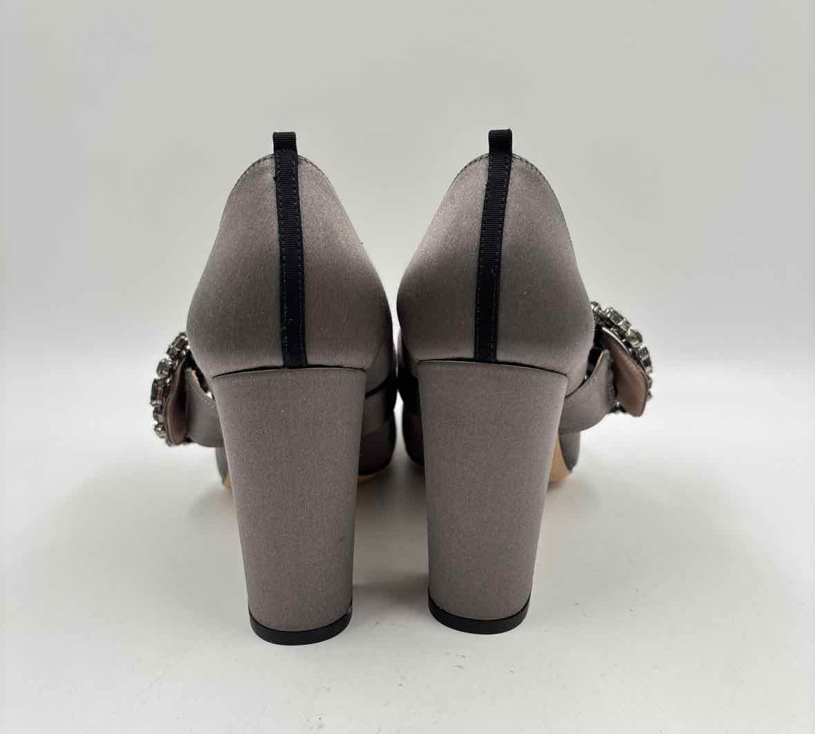 SJP Women's Shoe Size 8 Bronze Beaded Heels