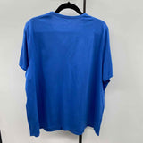 Lands End Women's Size 2X Blue Solid Short Sleeve Shirt