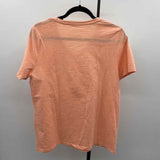 Talbots Women's Size L Peach Solid Short Sleeve Shirt