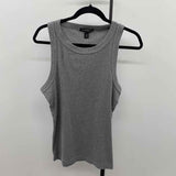 Banana Republic Women's Size L Gray Ribbed Sleeveless Shirt