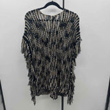 Chico's Women's Size S/M Black Textured Sweater