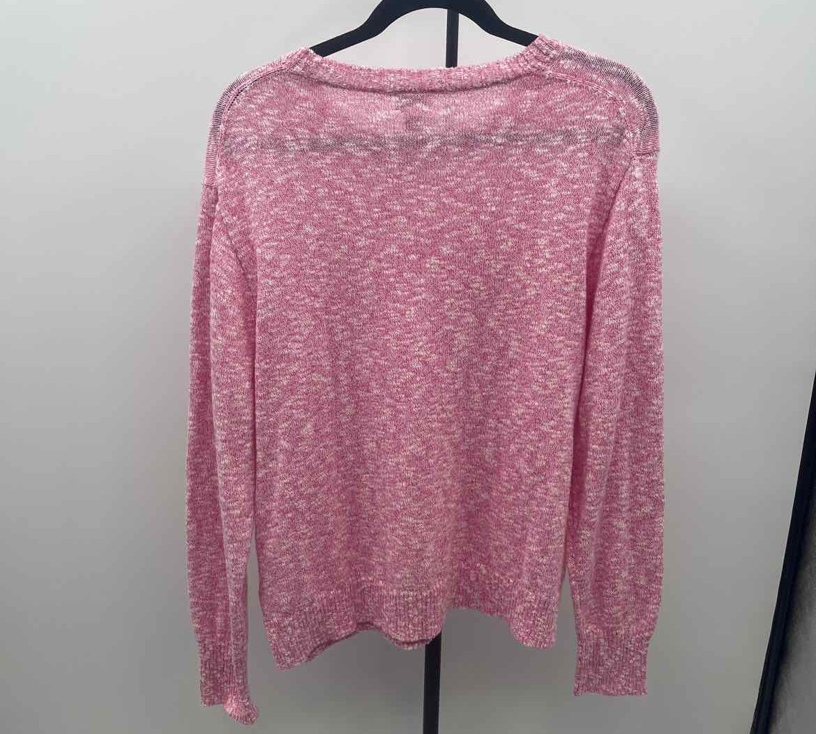 J Crew Women's Size L Pink Heathered Sweater