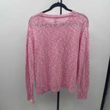 J Crew Women's Size L Pink Heathered Sweater