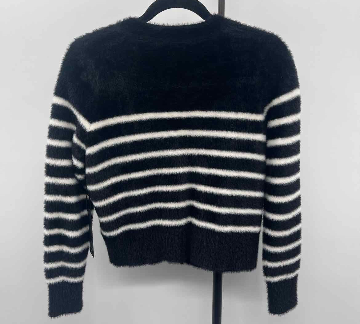 Rachel Zoe Women's Size S Black Stripe Cardigan