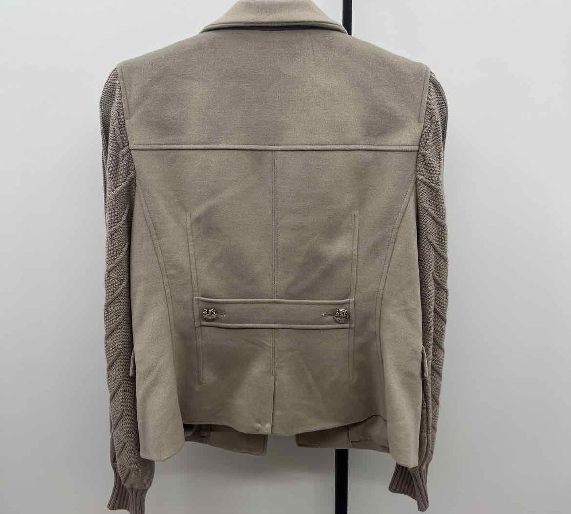 White House Black Market Women's Size M Tan Knit Jacket