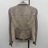 White House Black Market Women's Size M Tan Knit Jacket