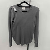 Aerie Junior's Size S Green Textured Long Sleeve Shirt