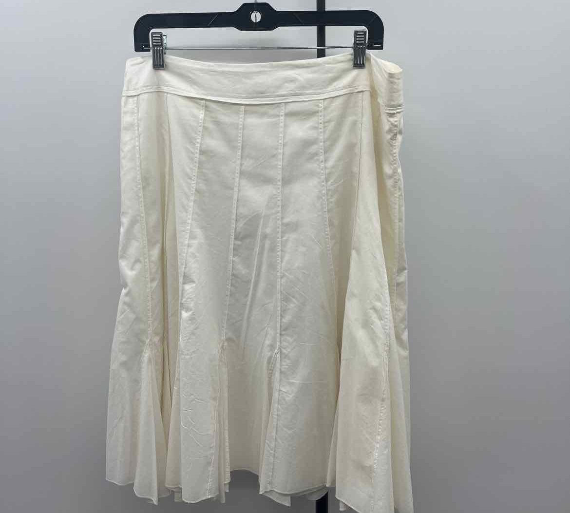 Michael Kors Women's Size 14 Ivory Solid Skirt