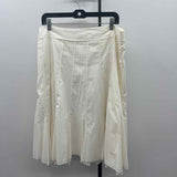 Michael Kors Women's Size 14 Ivory Solid Skirt