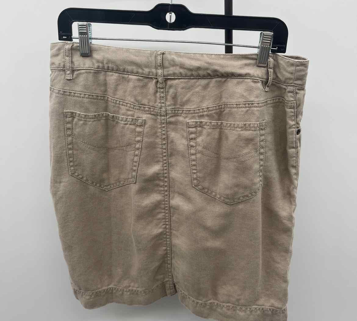 JJill Women's Size 8 Tan Solid Skirt
