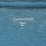 Garnet Hill Women's Size S Blue Solid Long Sleeve Shirt