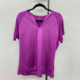 Nike Women's Size XL Purple Solid Short Sleeve Shirt