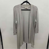 Chico's Women's Size L Gray Solid Cardigan