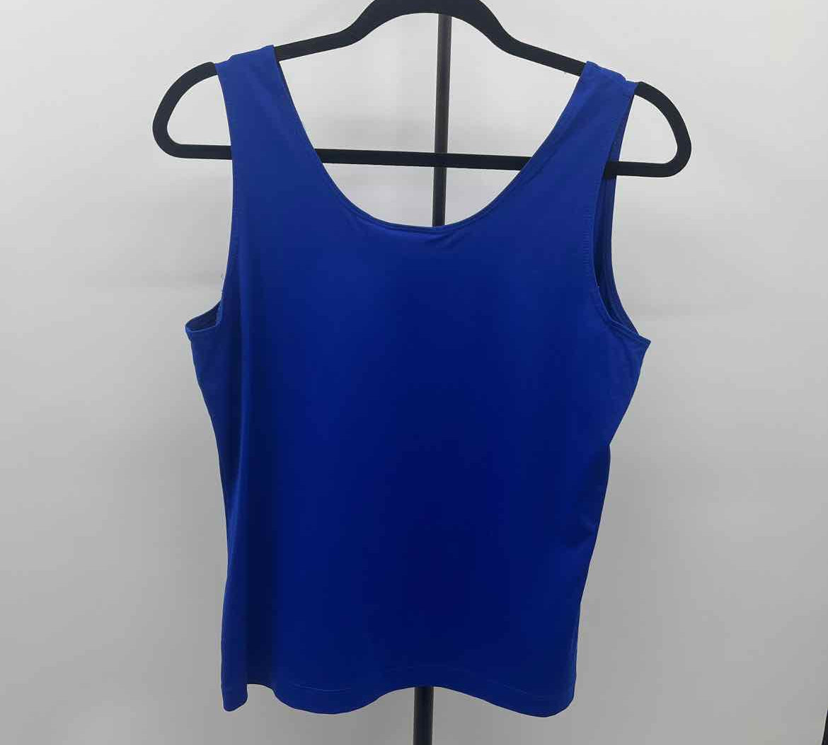 Chico's Women's Size L Royal Blue Solid Tank