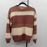 Bohme Women's Size XS Brown Textured Sweater