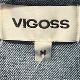 Vigoss Women's Size M Blue Studs Jacket