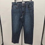 Lands End Men's Size 35 Blue Solid Jeans