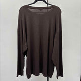 BLEUSALT Women's Size M Brown Solid Sweater