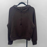 Rae Mode Women's Size M Brown Solid Sweatshirt