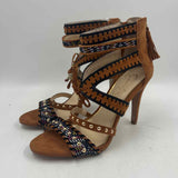 Jessica Simpson Women's Shoe Size 8 Caramel Textured Heels