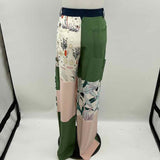 Tory Burch Women's Size 6 Green Floral Pants