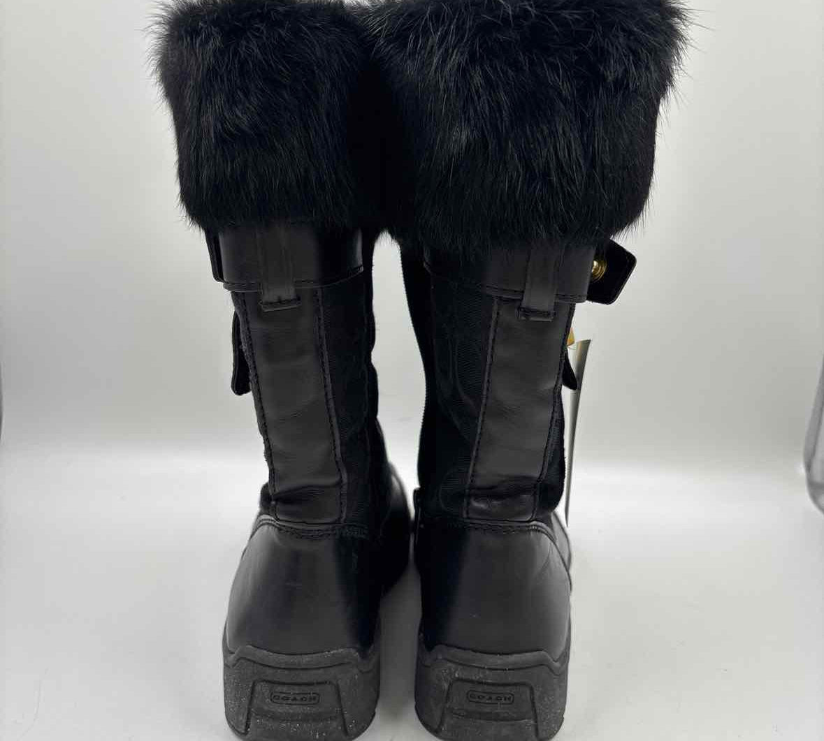 Coach Women's Shoe Size 6.5 Black Signature Boots