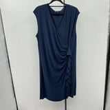 DB Women's Size 20W Navy Solid Dress
