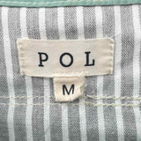 POL Women's Size M Green Multi-Pattern Long Sleeve Shirt