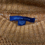 American Eagle Junior's Size XS Burnt Orange Textured Sweater