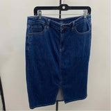 Chico's Women's Size 8 Blue Solid Skirt