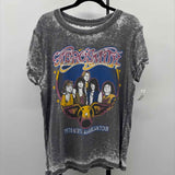 recycled karma Women's Size M Gray Tie Dye Short Sleeve Shirt