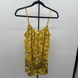 CABI Women's Size M Yellow Floral Tank