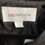 Liz Claiborne Women's Size L Black Quilted Vest