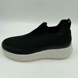 SM New York Women's Shoe Size 9.5 Black Textured Sneakers
