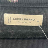 Lucky Brand Women's Size XXL Black Floral Long Sleeve Shirt