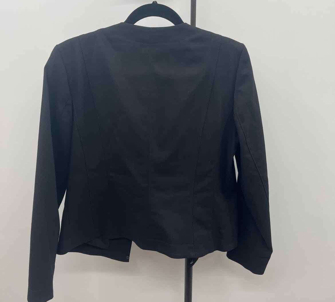 White House Black Market Women's Size 10 Black Solid Jacket