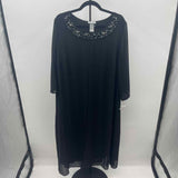 Catherine's Women's Size 2X Black Beaded Dress