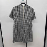Duffield Lane Women's Size 6 Black Checkered Dress