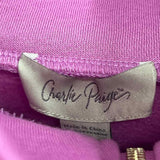 Charlie Paige Women's Size L/XL Lilac Solid Sweatshirt