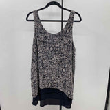 Massini Women's Size 1X Black Abstract Tank