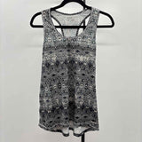 Eddie Bauer Women's Size L Blue Aztec Sleeveless Shirt