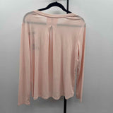 Mondetta Women's Size L Pink Ribbed Long Sleeve Shirt