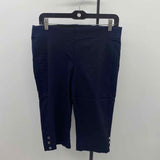 Liz Claiborne Women's Size 10 Navy Solid Capris