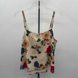 CABI Women's Size M Ivory Floral Tank