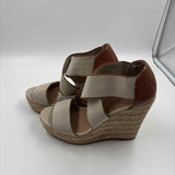 Candie's Women's Shoe Size 6.5 Beige Solid Wedges