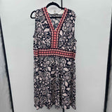 Wisp Women's Size 18W Navy Floral Dress
