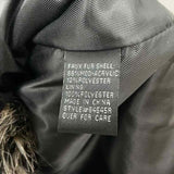 Via Spiga Women's Size XS Black Fur Vest