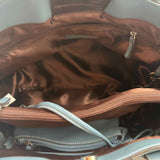 Franklin Covey Women's Blue pebbled Purse